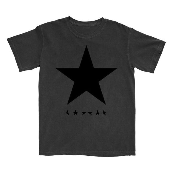 David Bowie Unisex Adult Blackstar T-Shirt / Gray - Picture 1 of 2